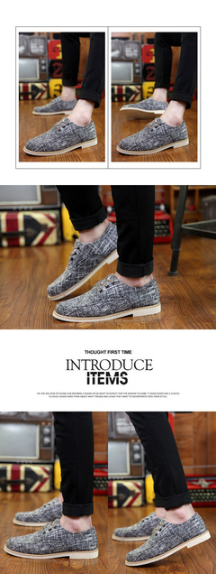 秋季男士帆布鞋 青春潮流与英伦休闲的完美融合